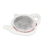 Assiette à sachet de thé Fleurs dans une théière Abbott