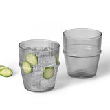 Verres en verre fumé noir, ensemble de 2 RICARDO