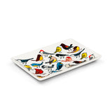 Assiette d'oiseaux rectangle Abbott