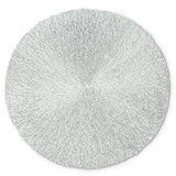 Napperon texturé rond argent Abbott