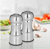 Ensemble salière et poivrière fini inox de 11.5 cm Trudeau