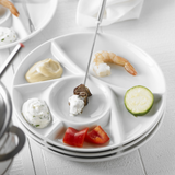 Ensemble de 4 assiettes à fondue rondes Trudeau