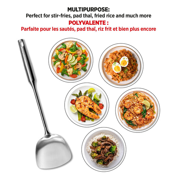 Spatule en acier inoxydable de style asiatique Starfrit