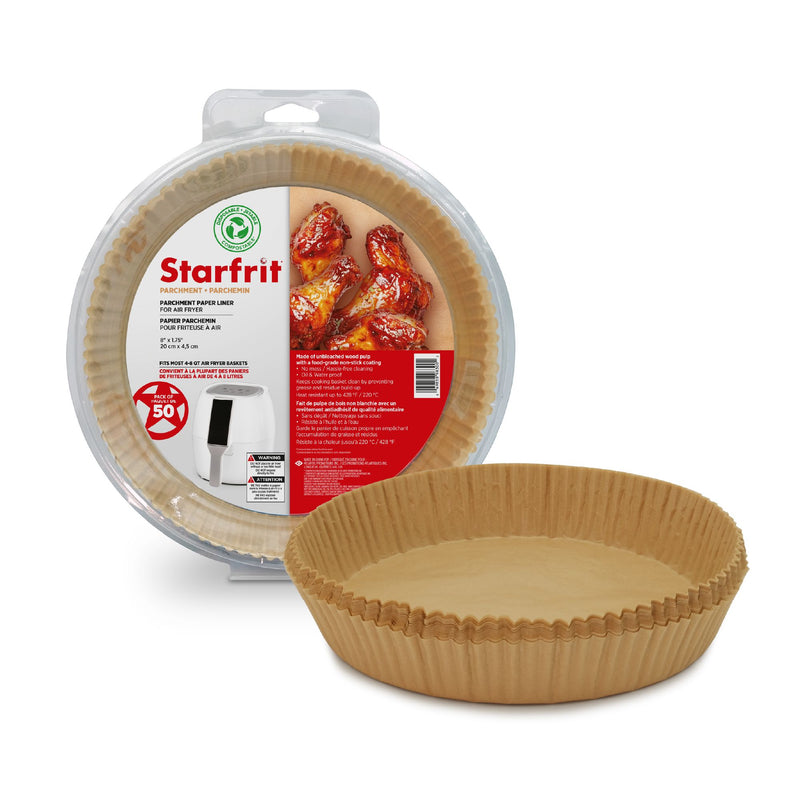 Doublure en papier sulfurisé rond pour friteuse à air Starfrit