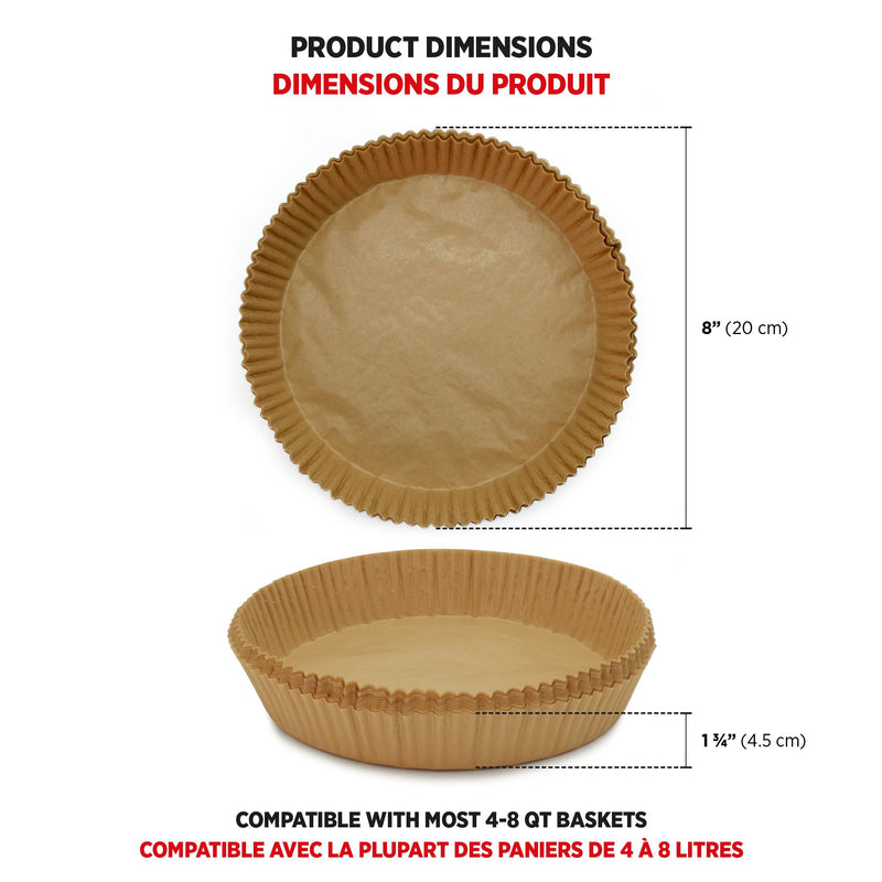 Doublure en papier sulfurisé rond pour friteuse à air Starfrit