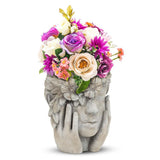Cache-pot Femme avec un halo de fleurs Abbott