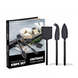 ENS. 3 COUTEAUX FROMAGE Natural Living
