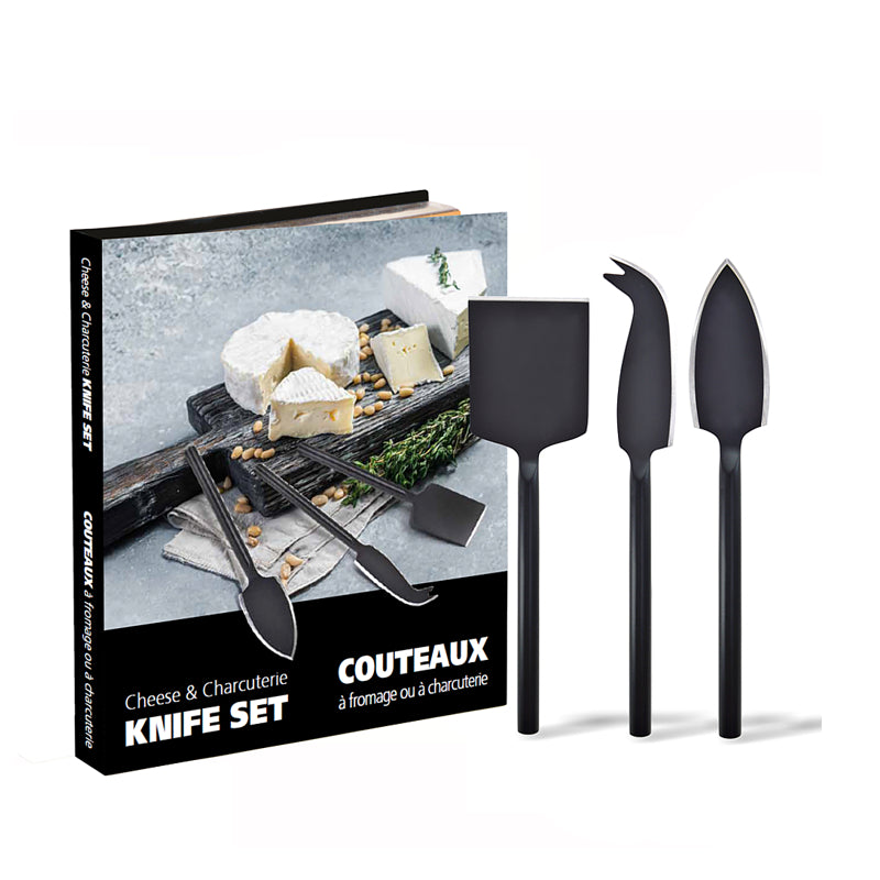 ENS. 3 COUTEAUX FROMAGE Natural Living