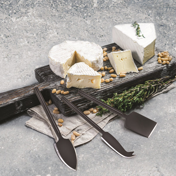 ENS. 3 COUTEAUX FROMAGE Natural Living