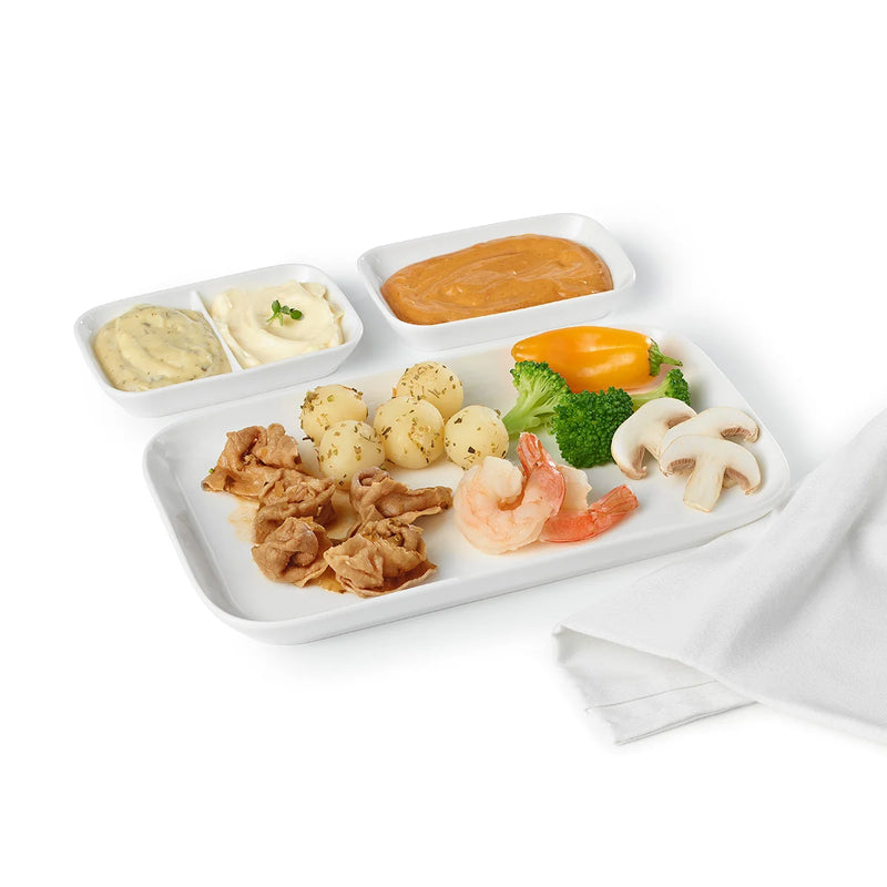 Ensemble d'assiettes à fondue ou sushis RICARDO