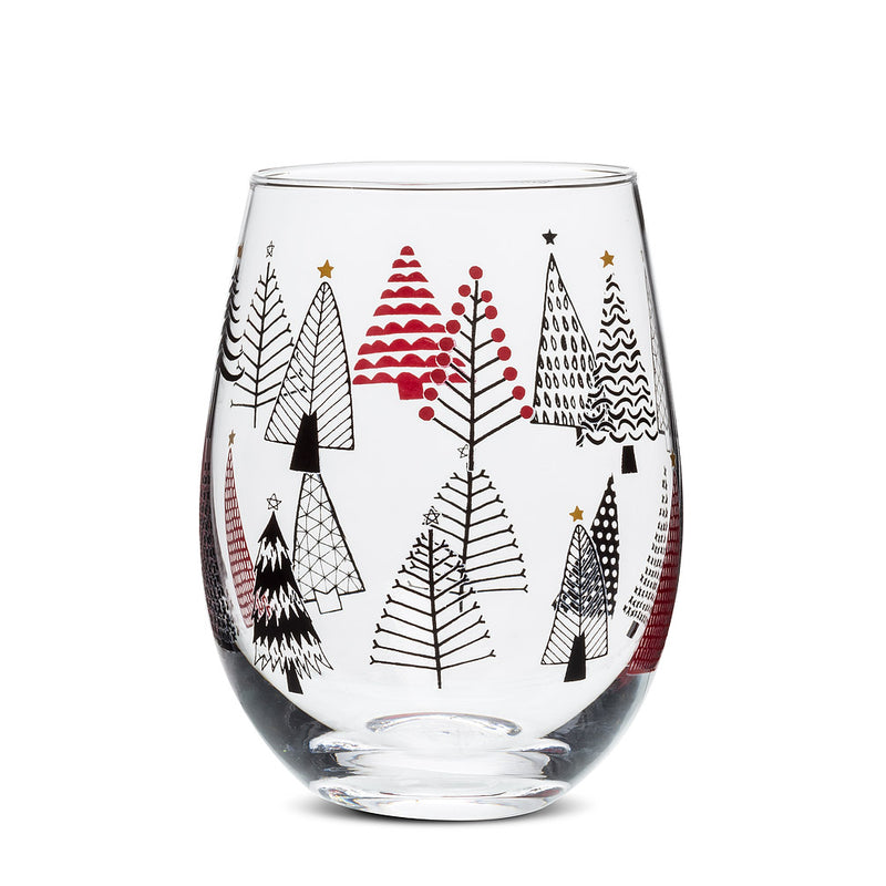 Verre à vin sans pied Sapins urbains Abbott