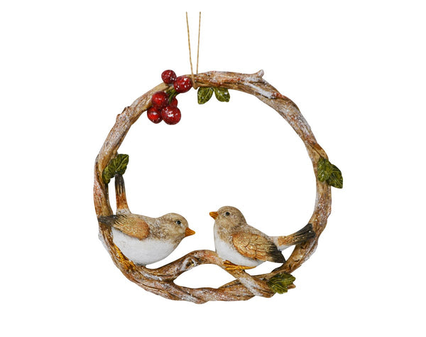 Couronne de Noël Oiseaux Nostalgia