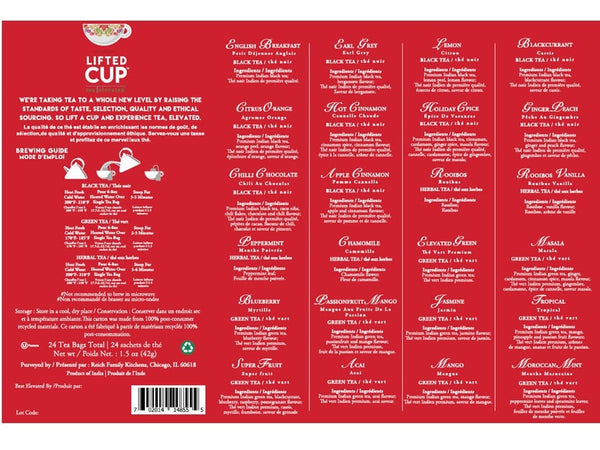 Calendrier de l'Avent de thé Lifted cup