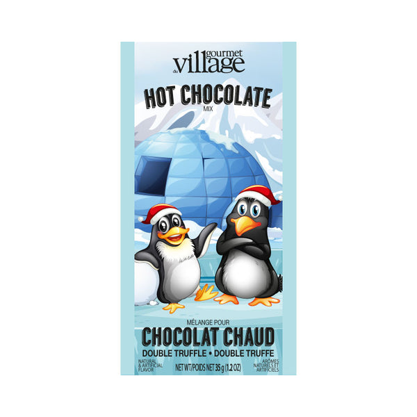 Chocolat chaud double truffe Pinguin Gourmet du village