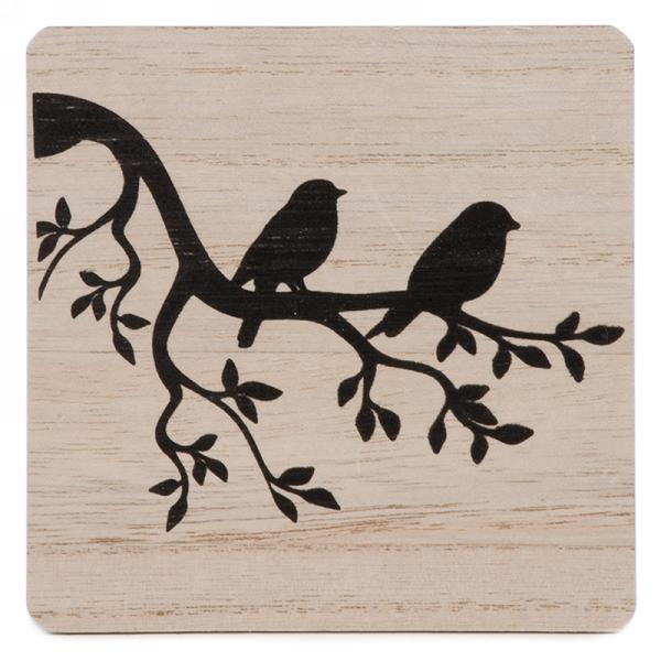 Sous-verres naturel Oiseaux Attitude import