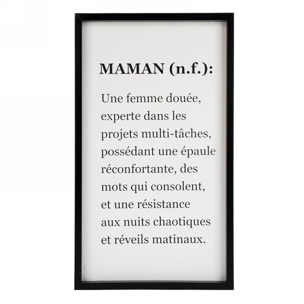 Plaque murale Maman Attitudes import