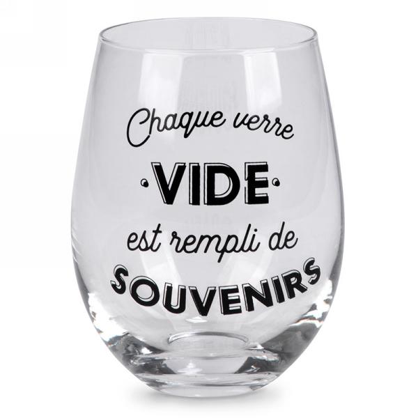 Verre à vin sans pied Chaque verre vide Attitude import