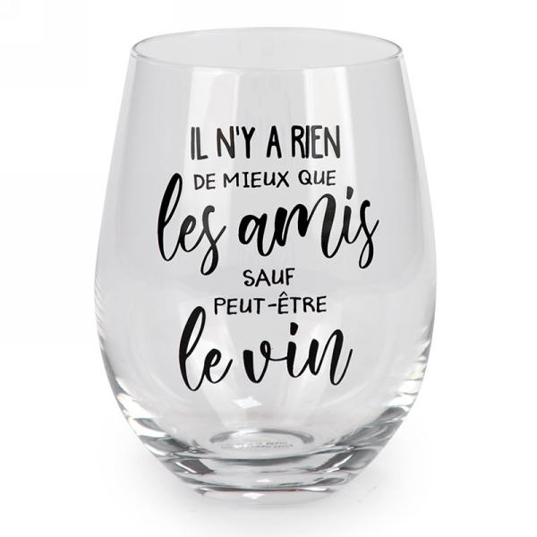 Verre à vin sans pied Amis Attitude import