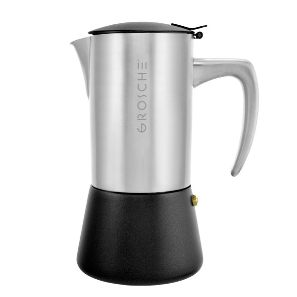 Cafetière italienne 10 tasses Milano Steel inox Grosche