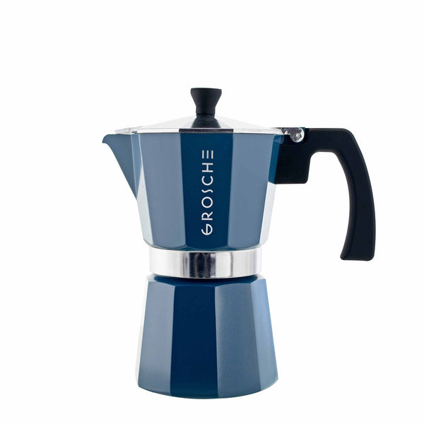 Cafetière italienne 6 tasses Milano bleu Grosche