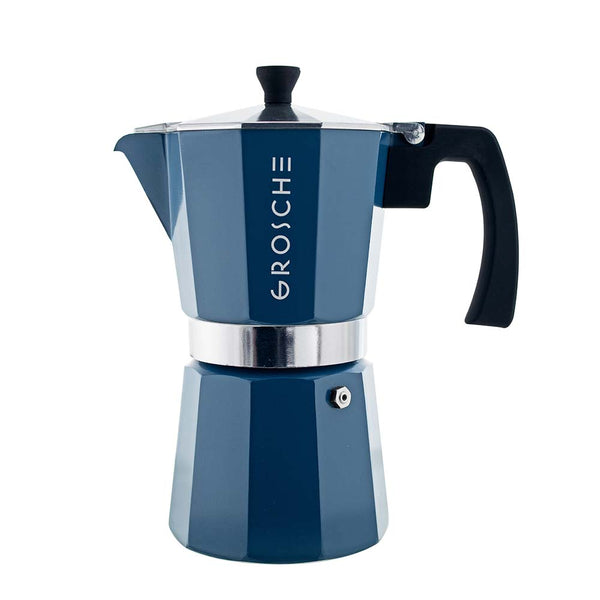 Cafetière italienne 9 tasses Milano bleu Grosche