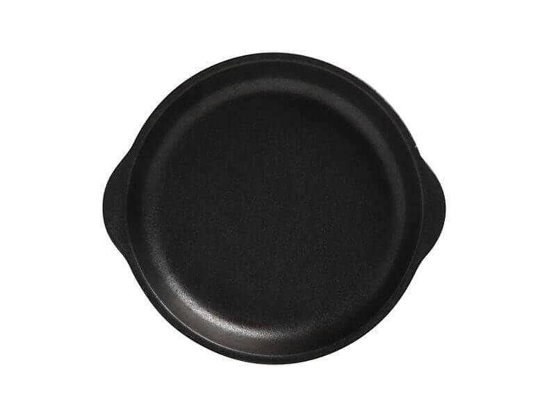 Assiette avec poignée Caviar noir de 17 cm Maxwell & Williams