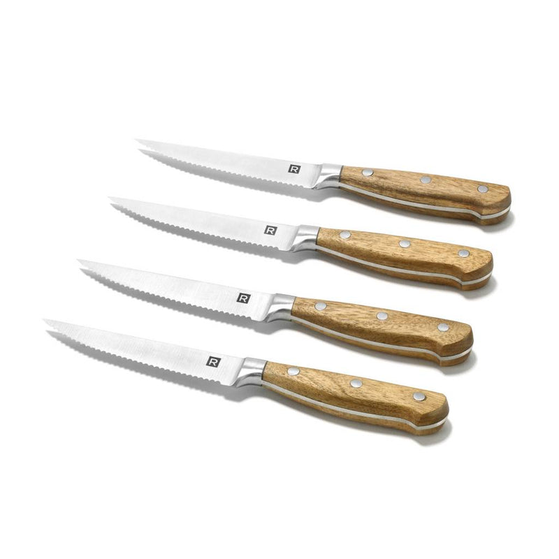 Ensemble de 4 couteaux à steak en bois Ricardo