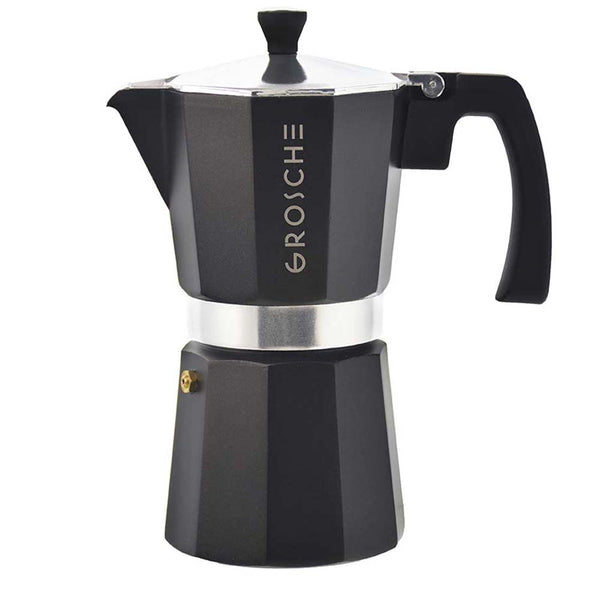 Cafetière italienne 12 tasses Milano noir Grosche