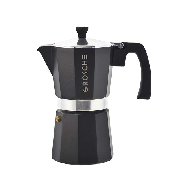 Cafetière italienne 6 tasses Milano noir Grosche