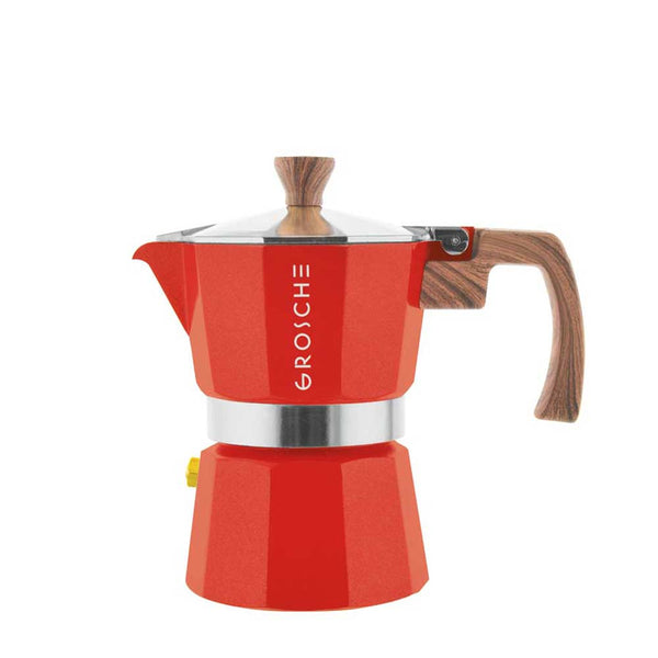 Cafetière italienne 3 tasses Milano rouge Grosche